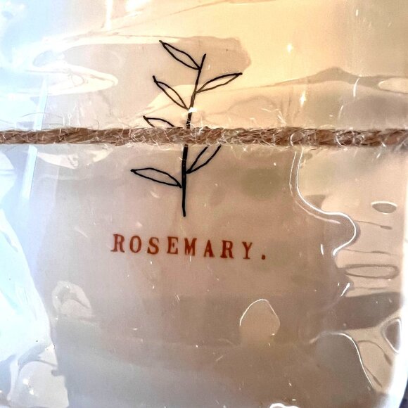 Rae Dunn Artisan Collection Ceramic Herb Dishes Rosemary Thyme Parsley Set Of 3 - Picture 2 of 11